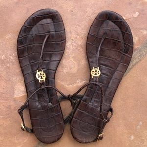 Tory Burch Brown Emmy Sandals - Size 7 1/2